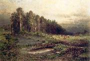 Alexei Savrasov Oil on canvas painting entitled china oil painting artist